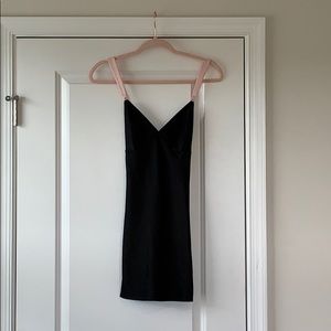 NWOT VS black & pink satin nightie